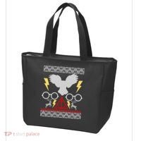 Potter Ugly Christmas Sweater Lighting Tote Bag thumb 3