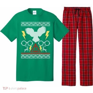 Potter Ugly Christmas Sweater Lighting Pajama Set