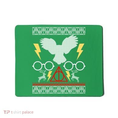 Potter Ugly Christmas Sweater Lighting Mousepad