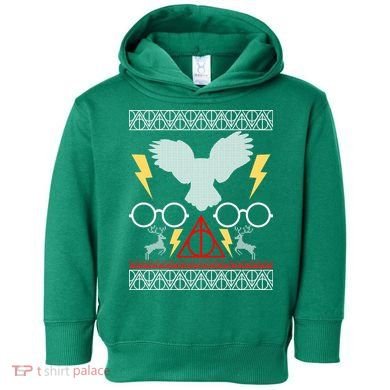 Potter Ugly Christmas Sweater Lighting Toddler Hoodie