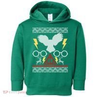 Potter Ugly Christmas Sweater Lighting Toddler Hoodie thumb 0