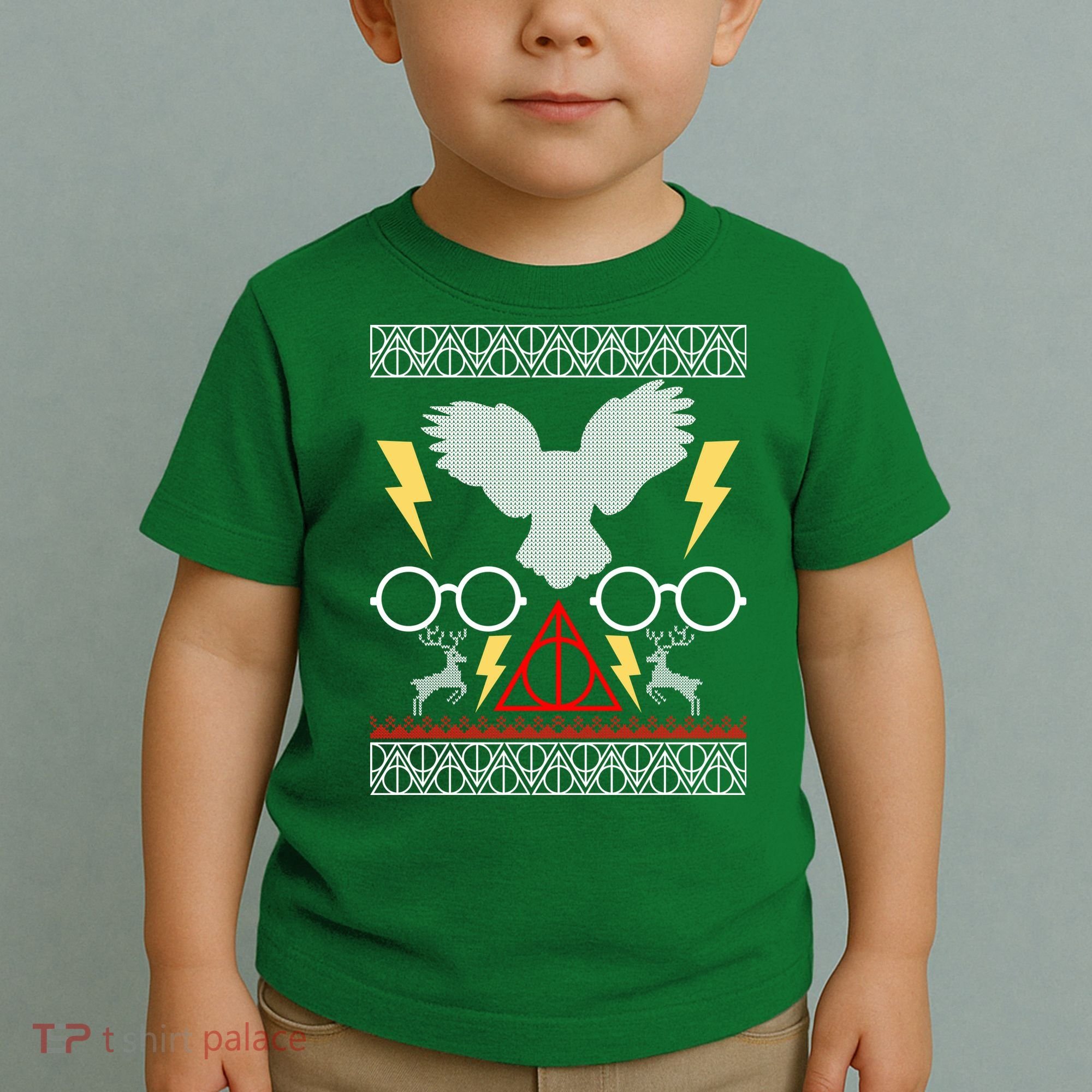 Potter Ugly Christmas Sweater Lighting Toddler T-Shirt
