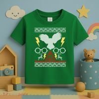 Potter Ugly Christmas Sweater Lighting Toddler T-Shirt thumb 3