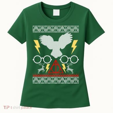 Potter Ugly Christmas Sweater Lighting Women's T-Shirt