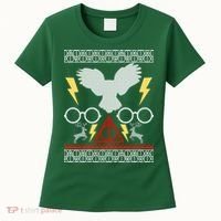Potter Ugly Christmas Sweater Lighting Women's T-Shirt thumb 0