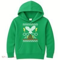 Potter Ugly Christmas Sweater Lighting Kids Hoodie thumb 0