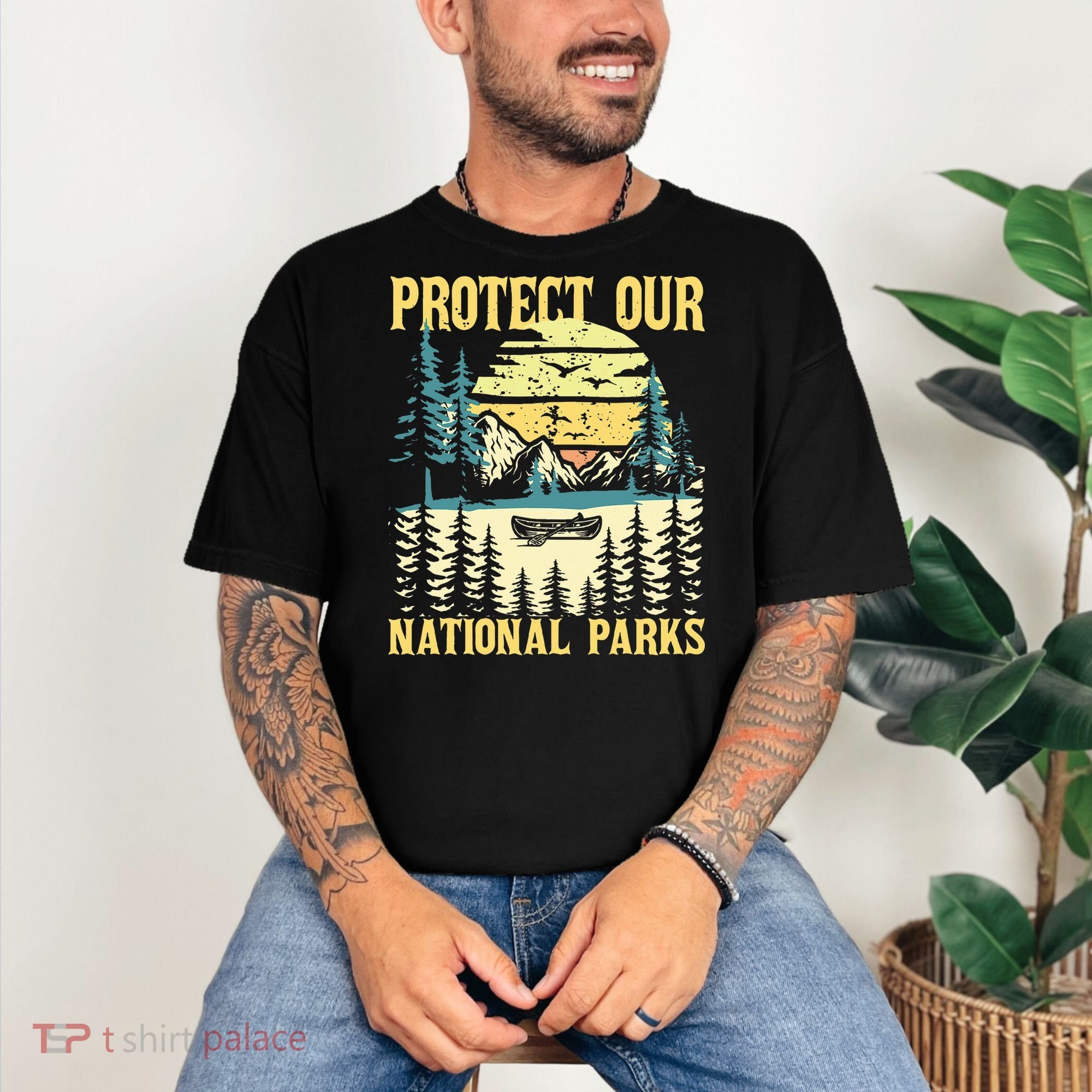 Protect Our Us National Parks Hiking & Camping Lover Comfort Colors T-Shirt