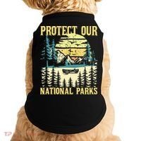 Protect Our Us National Parks Hiking & Camping Lover Doggie Tank thumb 0