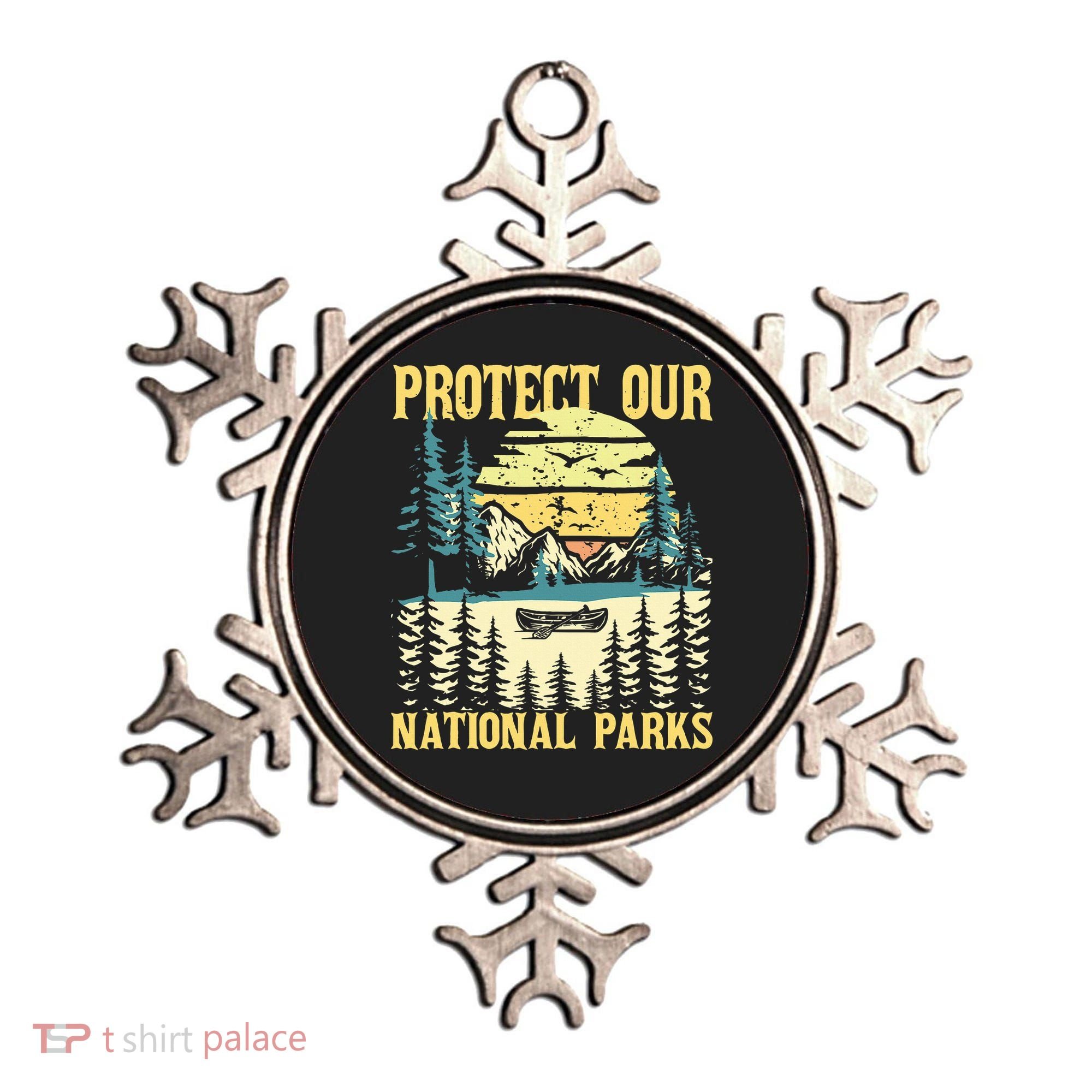 Protect Our Us National Parks Hiking & Camping Lover Ornament