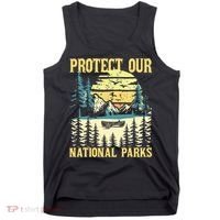 Protect Our Us National Parks Hiking & Camping Lover Tank Top thumb 0