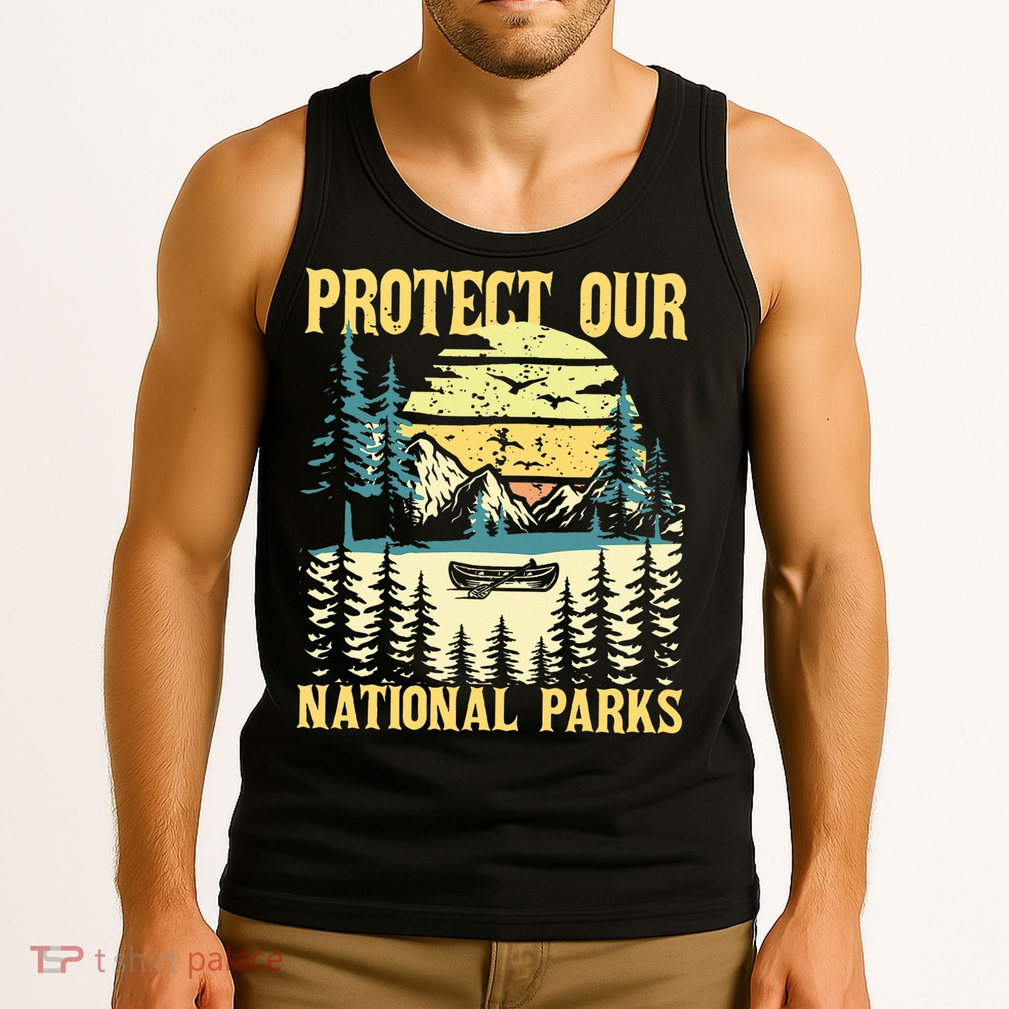Protect Our Us National Parks Hiking & Camping Lover Tank Top