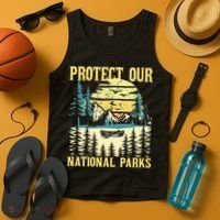 Protect Our Us National Parks Hiking & Camping Lover Tank Top thumb 4