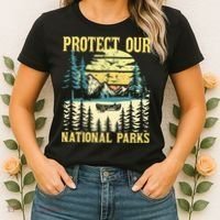 Protect Our Us National Parks Hiking & Camping Lover Women's T-Shirt thumb 2