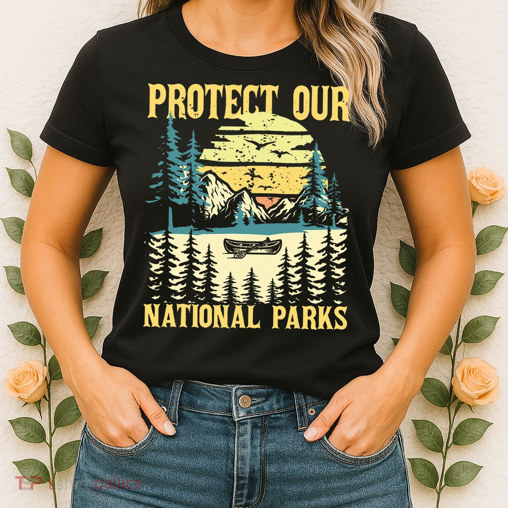 Protect Our Us National Parks Hiking & Camping Lover Women's T-Shirt