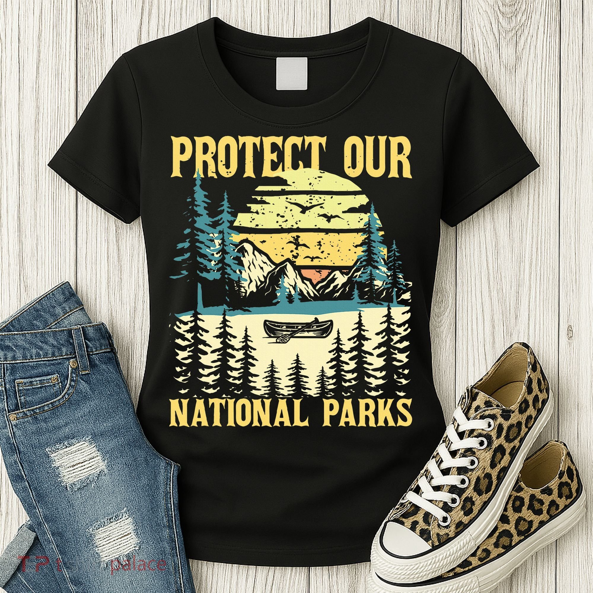 Protect Our Us National Parks Hiking & Camping Lover Women's T-Shirt