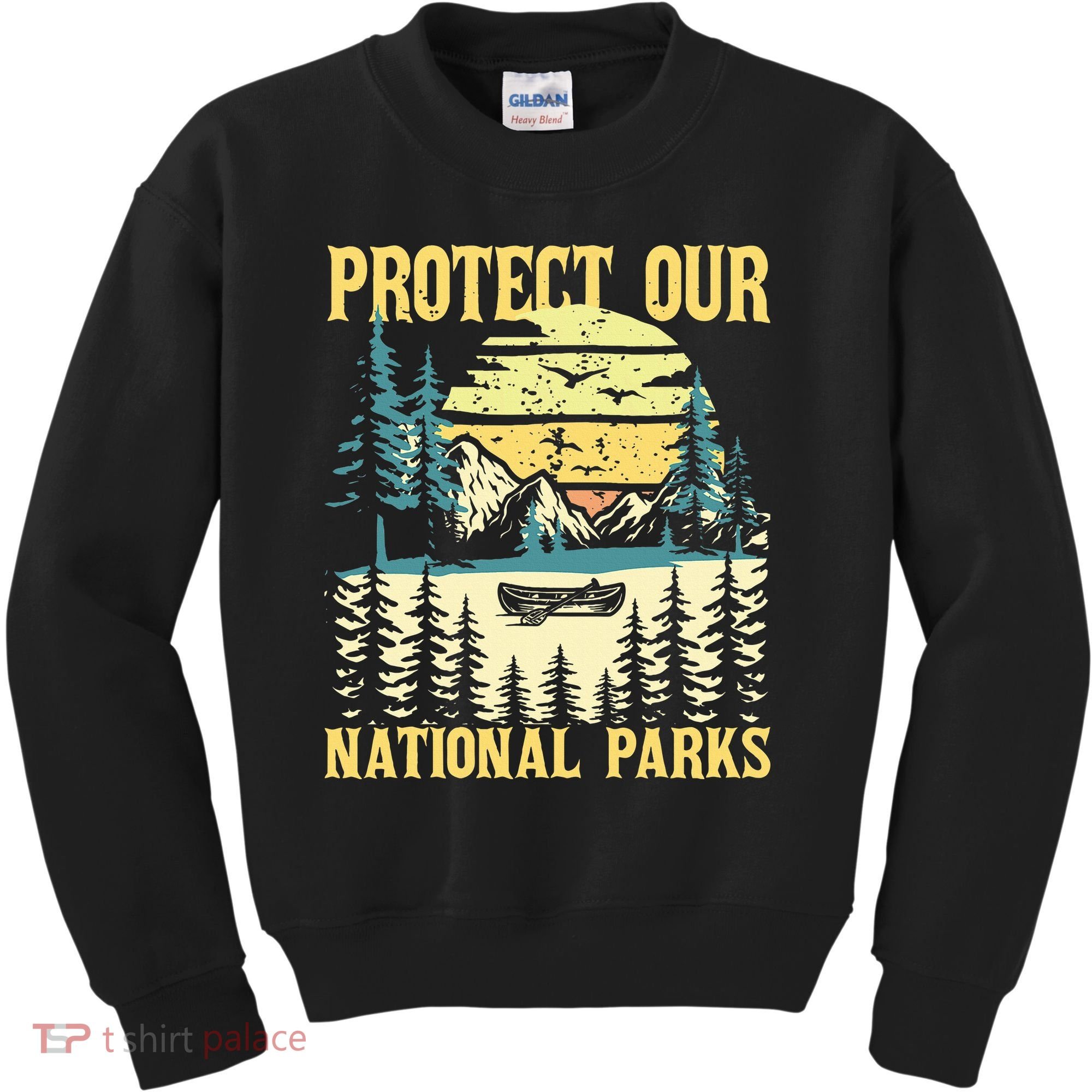 Protect Our Us National Parks Hiking & Camping Lover Kids Sweatshirt