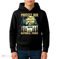 Protect Our Us National Parks Hiking & Camping Lover Kids Hoodie thumb 4