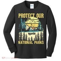 Protect Our Us National Parks Hiking & Camping Lover Kids Long Sleeve Shirt thumb 0