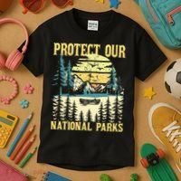 Protect Our Us National Parks Hiking & Camping Lover Kids T-Shirt thumb 3