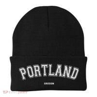 Portland Oregon Usa Portland Black Gr Beanie thumb 0