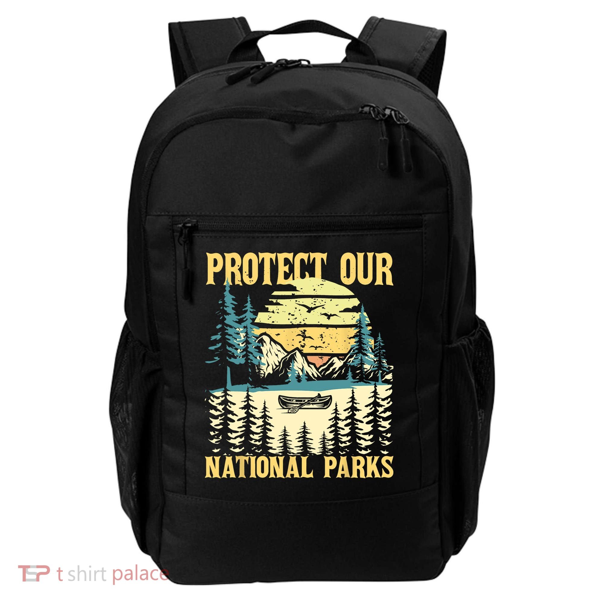 Protect Our US National Parks Hiking & Camping Lover Backpack