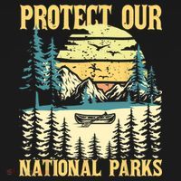 Protect Our US National Parks Hiking & Camping Lover Ornament thumb 1
