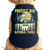 Protect Our US National Parks Hiking & Camping Lover Doggie Tank thumb 0