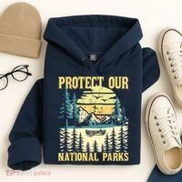 Protect Our US National Parks Hiking & Camping Lover Hoodie thumb 4