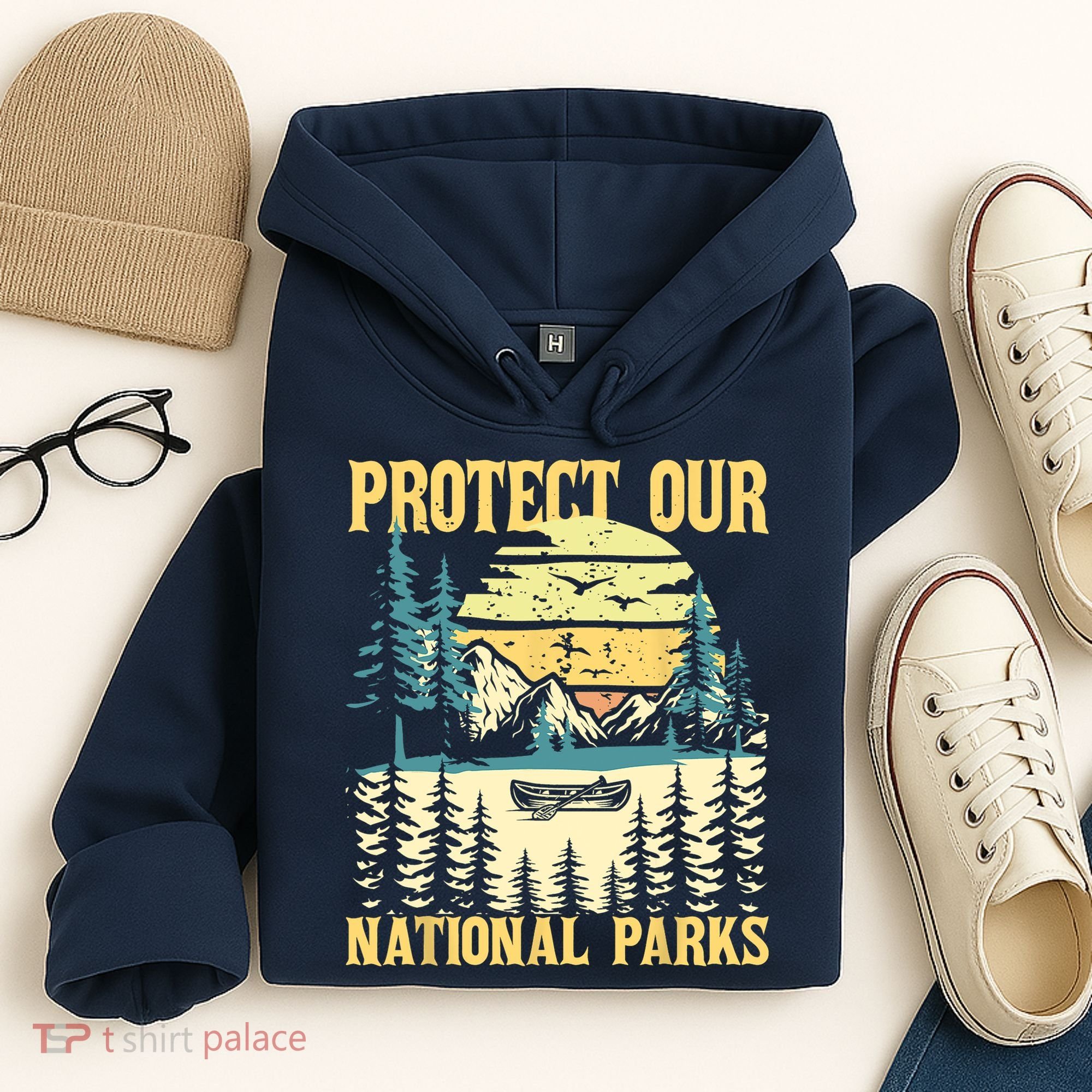 Protect Our US National Parks Hiking & Camping Lover Hoodie