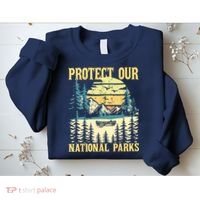 Protect Our US National Parks Hiking & Camping Lover Sweatshirt thumb 2