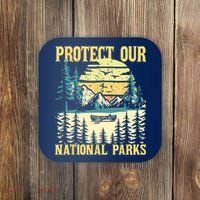 Protect Our US National Parks Hiking & Camping Lover Coaster thumb 0