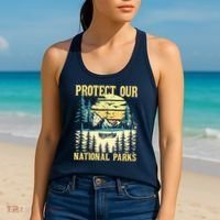 Protect Our US National Parks Hiking & Camping Lover Women's Tank Top thumb 2