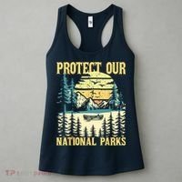 Protect Our US National Parks Hiking & Camping Lover Women's Tank Top thumb 3