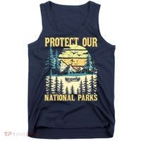 Protect Our US National Parks Hiking & Camping Lover Tank Top thumb 0