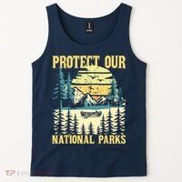 Protect Our US National Parks Hiking & Camping Lover Tank Top thumb 2