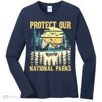 Protect Our US National Parks Hiking & Camping Lover Women's Long Sleeve Shirt thumb 0