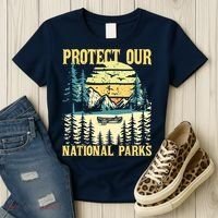 Protect Our US National Parks Hiking & Camping Lover Women's T-Shirt thumb 3