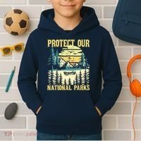 Protect Our US National Parks Hiking & Camping Lover Kids Hoodie thumb 2