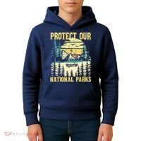 Protect Our US National Parks Hiking & Camping Lover Kids Hoodie thumb 4