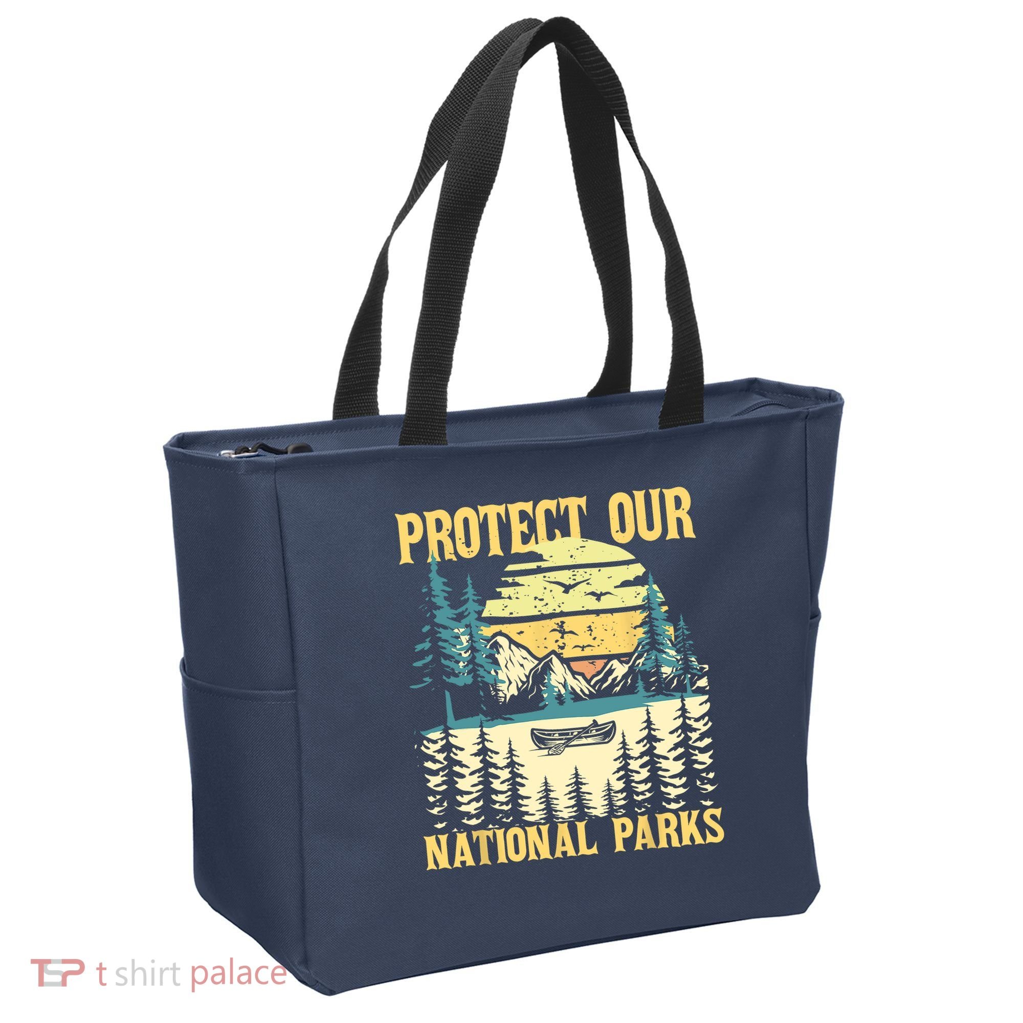 Protect Our US National Parks Hiking & Camping Lover Tote Bag
