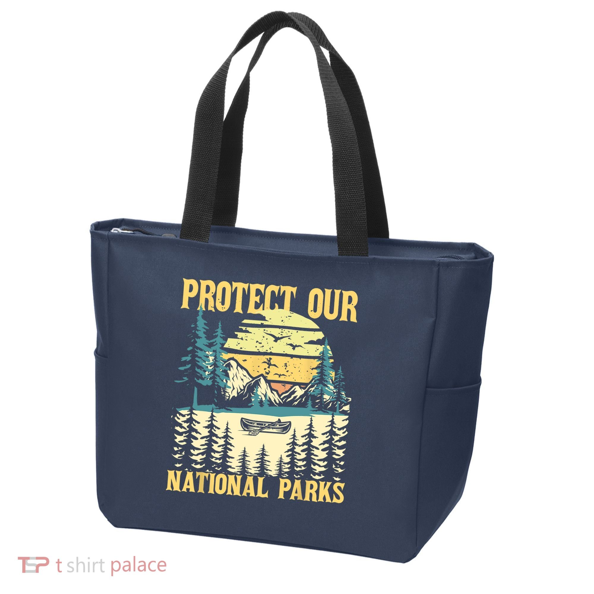 Protect Our US National Parks Hiking & Camping Lover Tote Bag