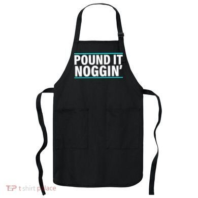 Pound It, Noggin' Funny Meme  Apron