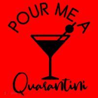 Pour Me A Quarantini Santa Hat thumb 1