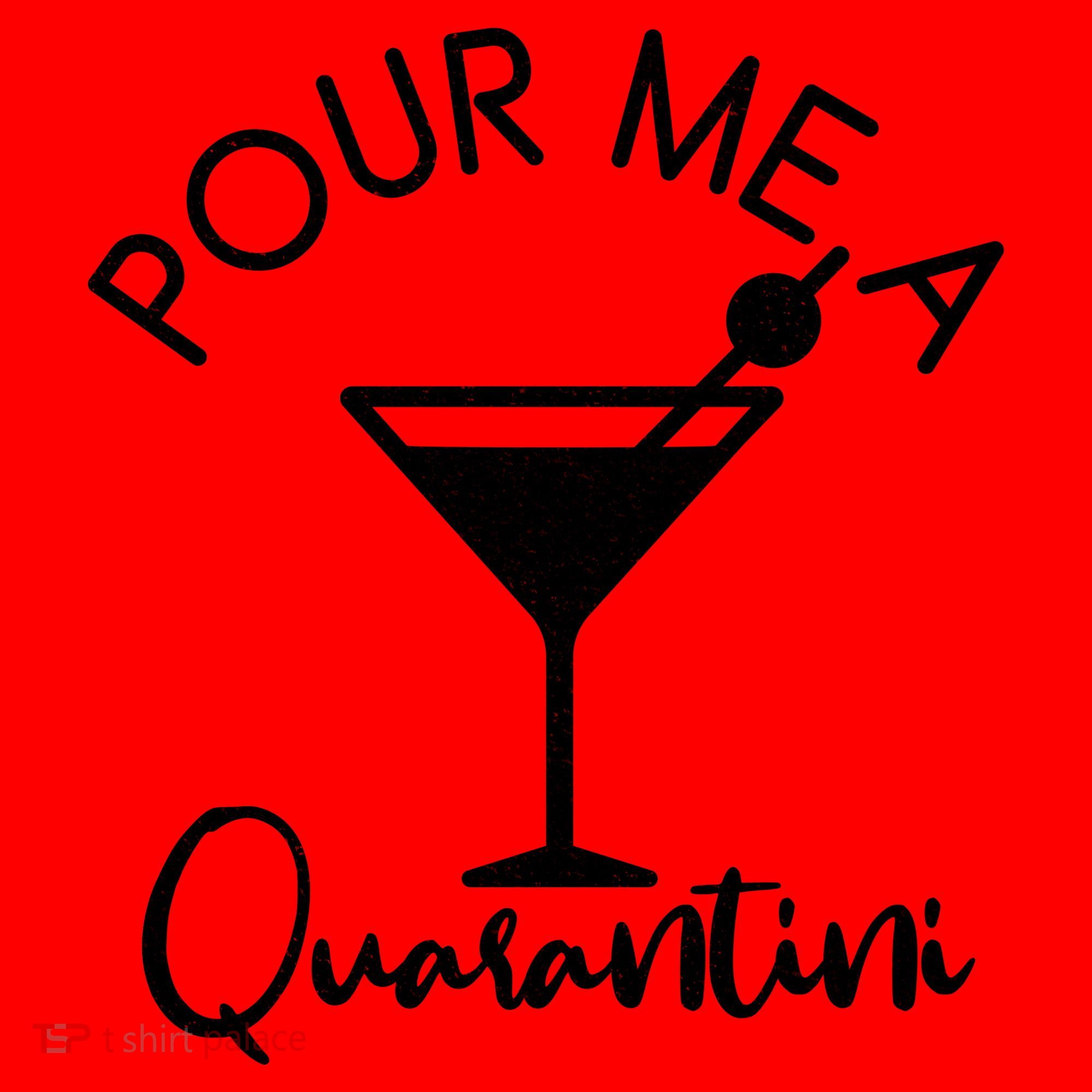 Pour Me A Quarantini Santa Hat