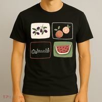 Palestine Olives Watermelon Orange Falasteen Palestinian T-Shirt thumb 3
