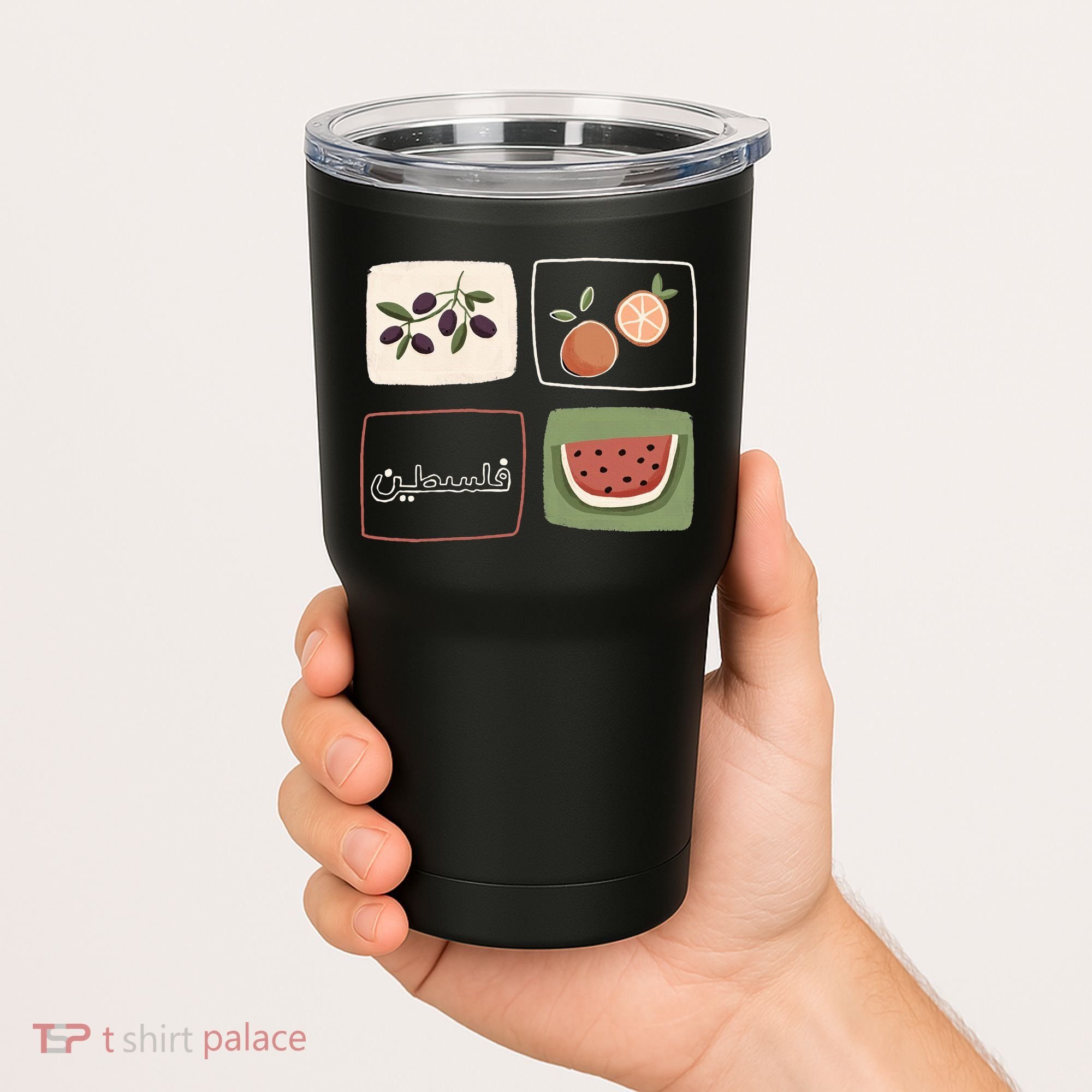 Palestine Olives Watermelon Orange Falasteen Palestinian Tumbler