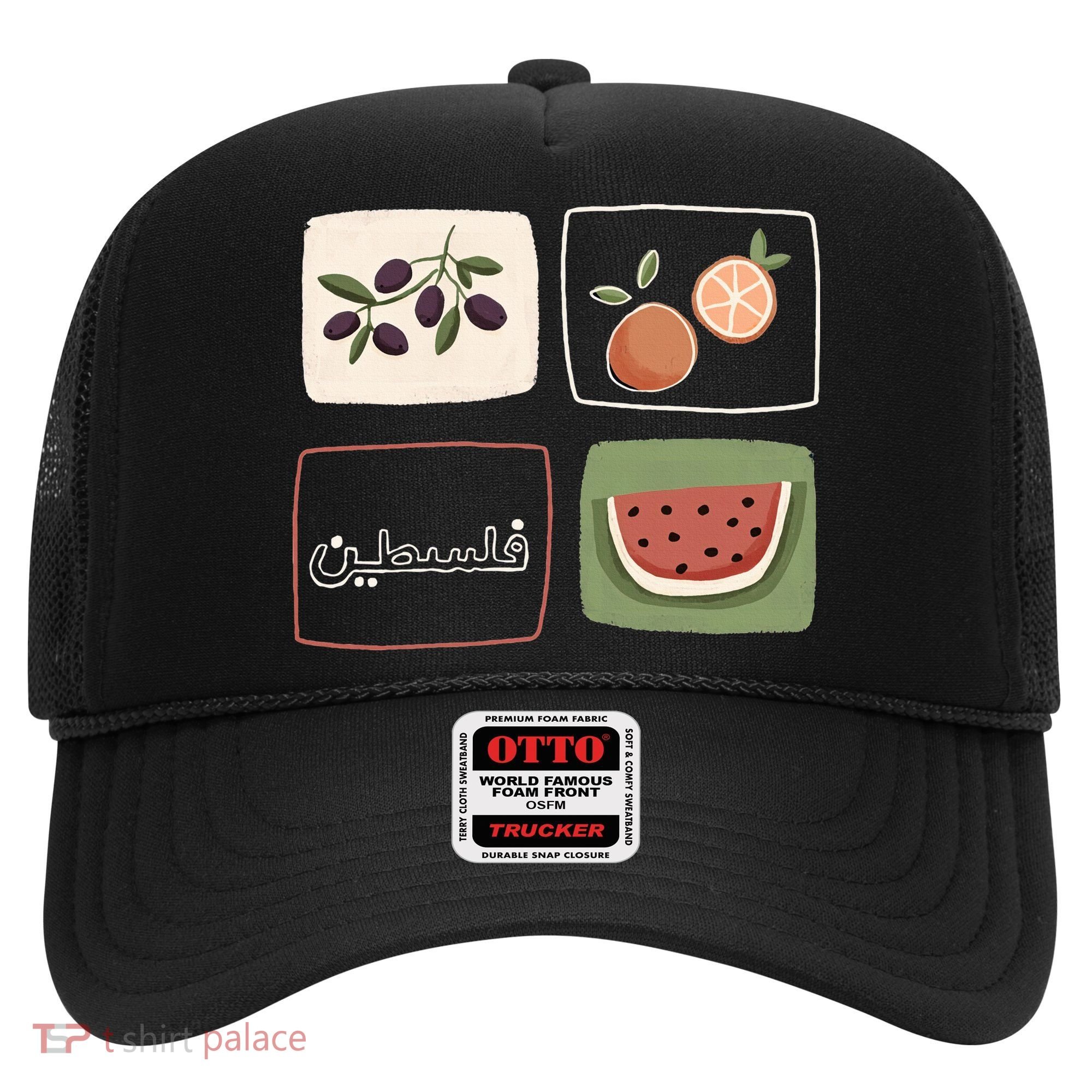 Palestine Olives Watermelon Orange Falasteen Palestinian Hat