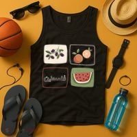 Palestine Olives Watermelon Orange Falasteen Palestinian Tank Top thumb 4