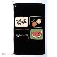 Palestine Olives Watermelon Orange Falasteen Palestinian Golf Towel thumb 0