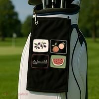 Palestine Olives Watermelon Orange Falasteen Palestinian Golf Towel thumb 2